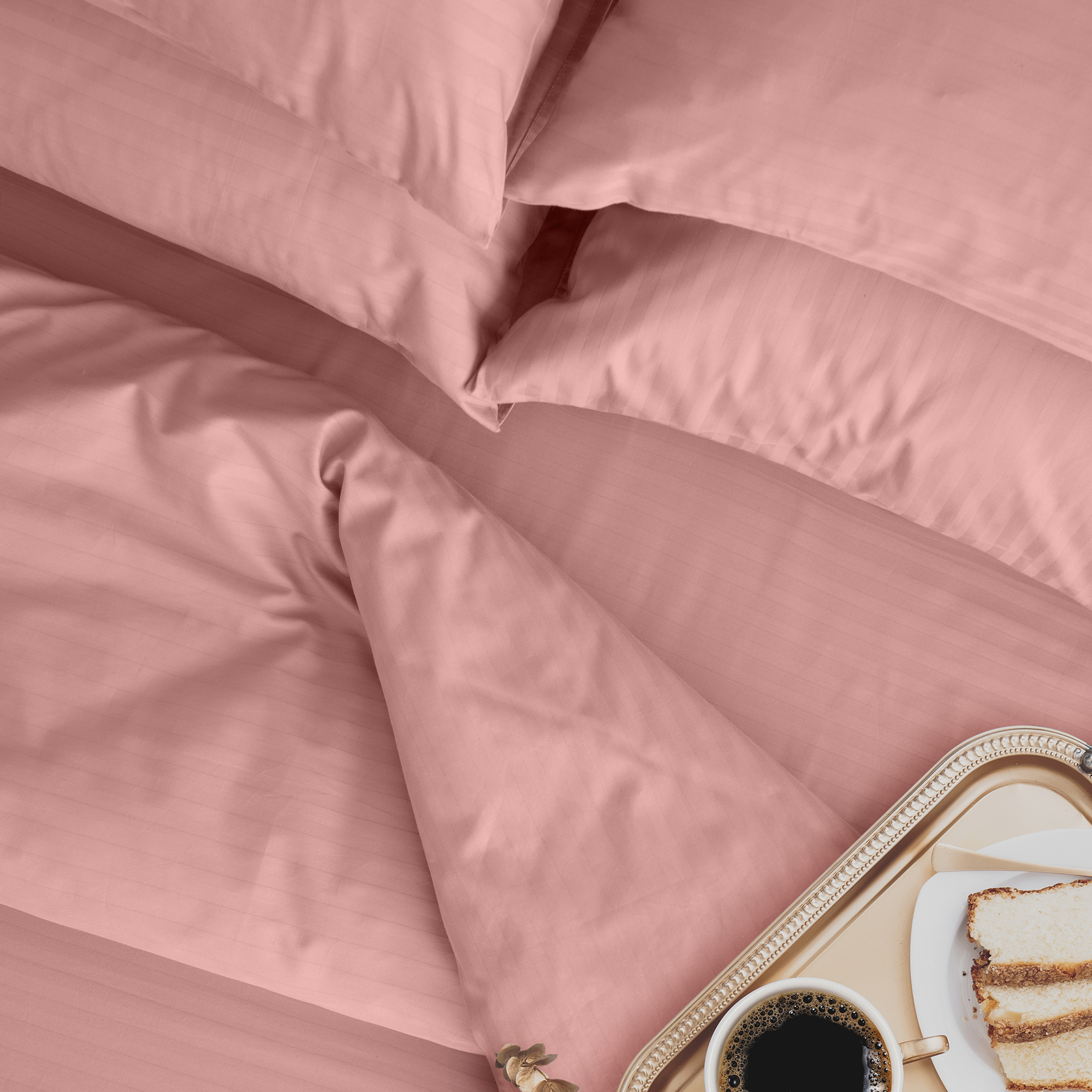 Комплект постельного белья LOVEME Rouge 2.0СП наволочки 70х70 см страйп-сатин 100% хлопок - фото 11