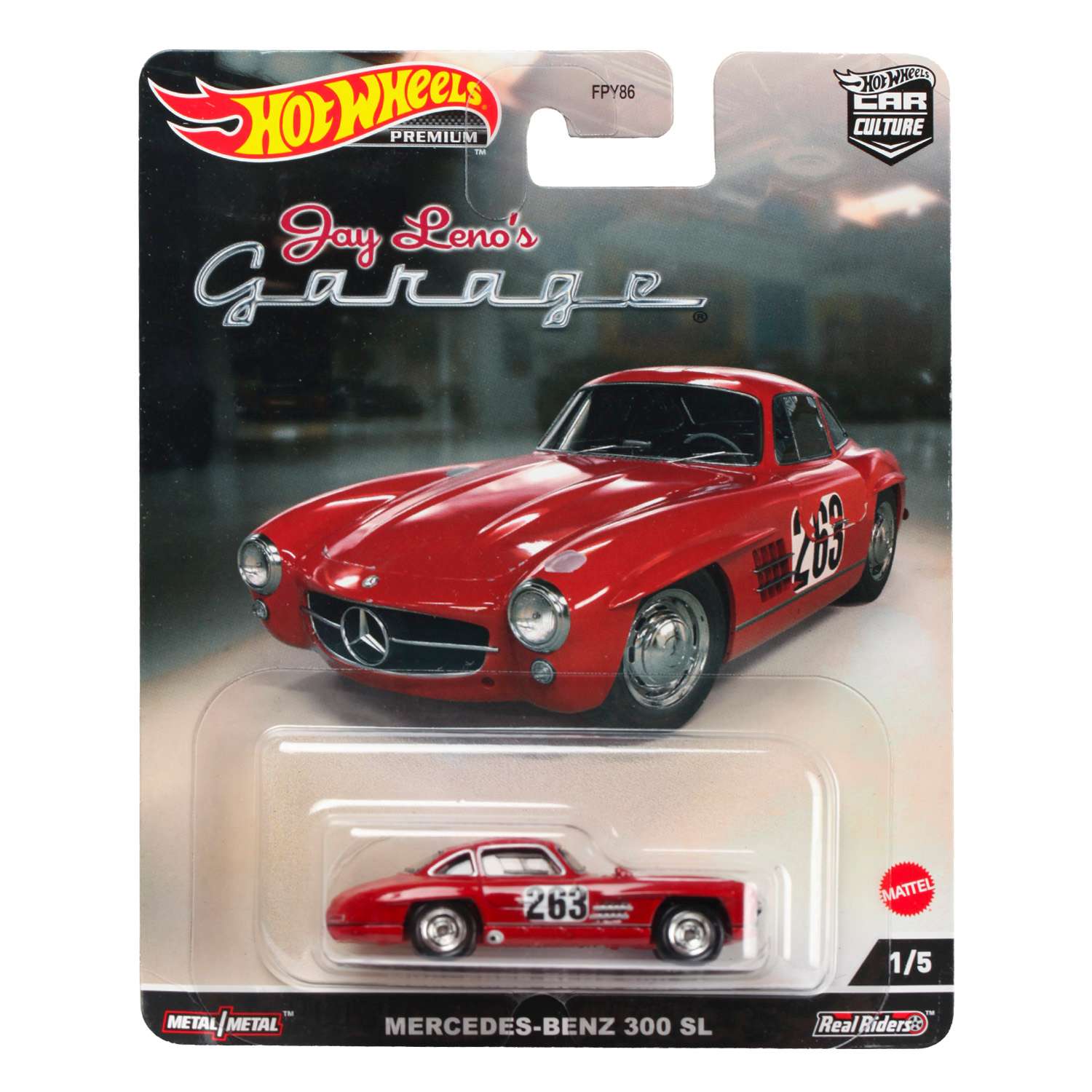 Машинка Hot Wheels Premiums Mercedes-Benz 300 SL HCK07 FPY86 - фото 2