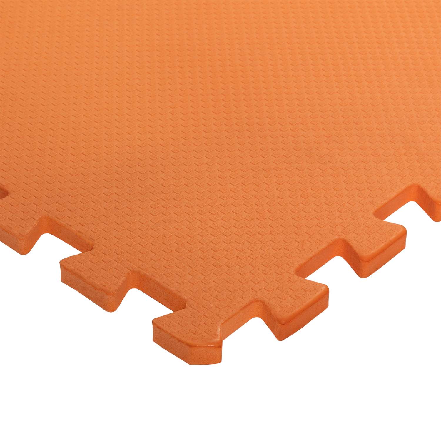 Развивающий детский коврик Eco cover игровой мягкий пол для ползания оранжевый 60х60 - фото 2
