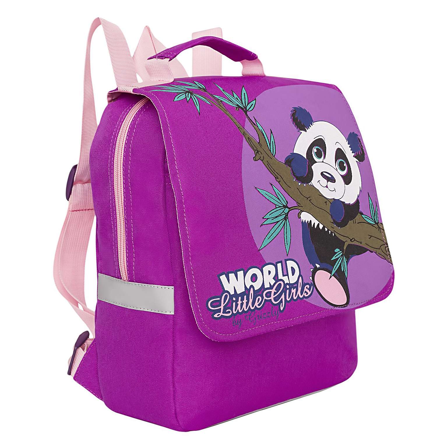 Рюкзак детский Grizzly Пандочка Фиолетовый RS-895-2/2 - фото 2