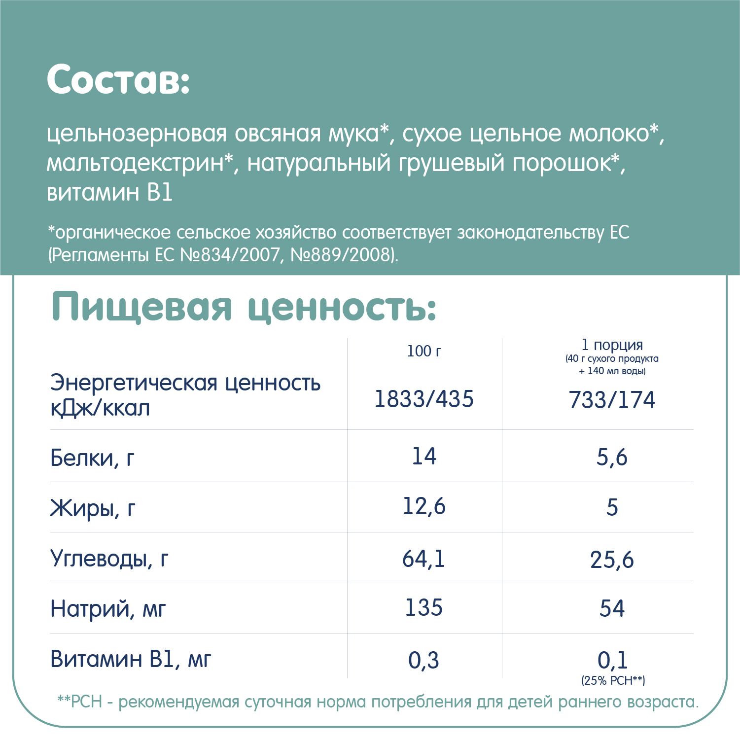 Каша Fleur Alpine овсяная груша на молоке 200г 5месяцев - фото 7