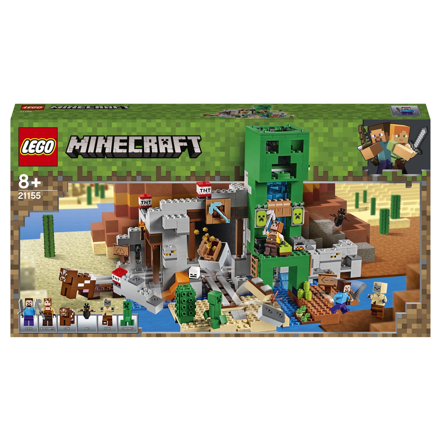 Конструктор LEGO Minecraft Шахта крипера 21155 купить по цене 4999 ₽ в  интернет-магазине Детский мир