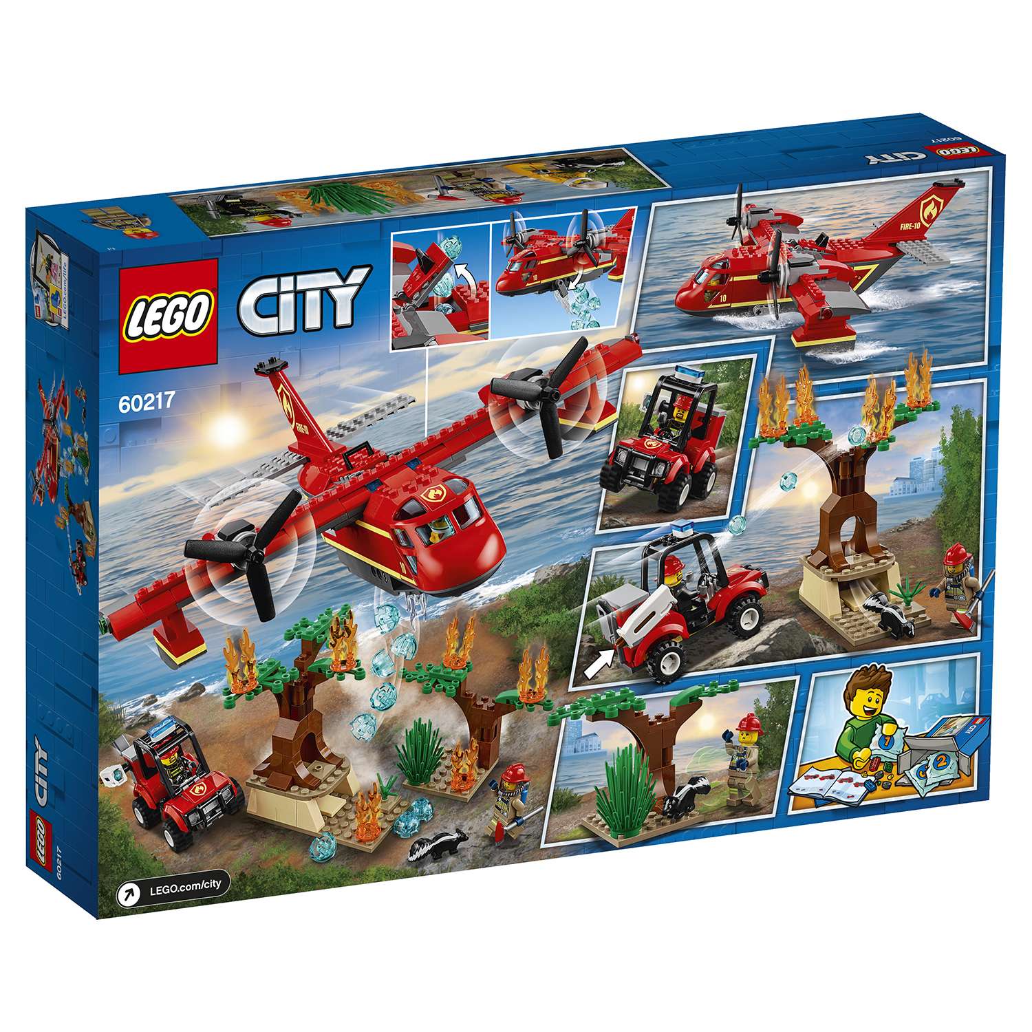 Конструктор LEGO City Fire Пожарный самолет 60217 - фото 2