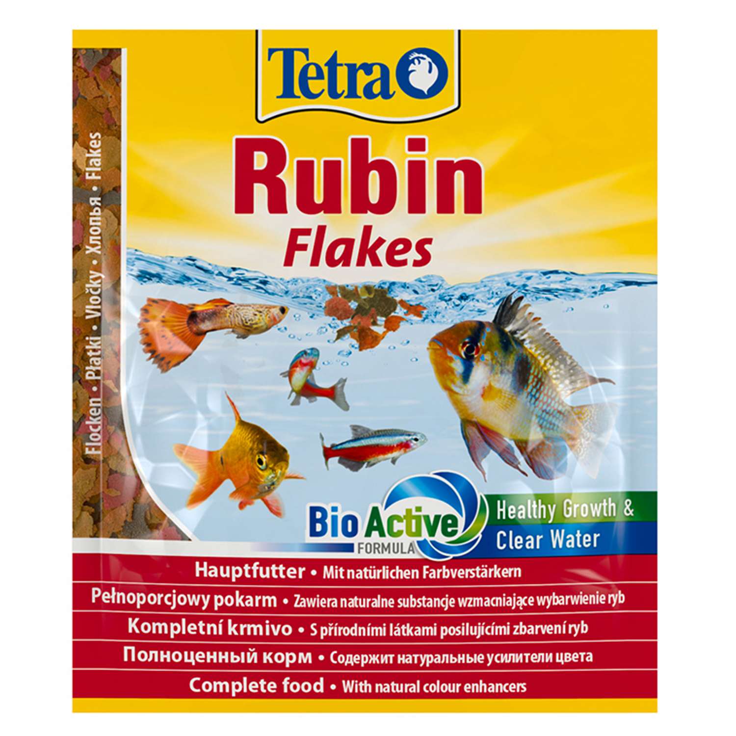 Корм для рыб Tetra Rubin всех видов для улучшения окраса хлопья 12г - фото 1