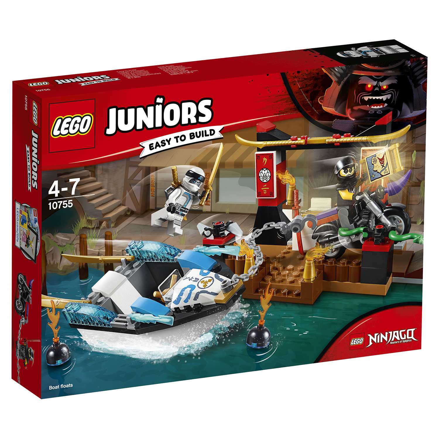 Конструктор LEGO Погоня на моторной лодке Зейна Juniors (10755) - фото 2