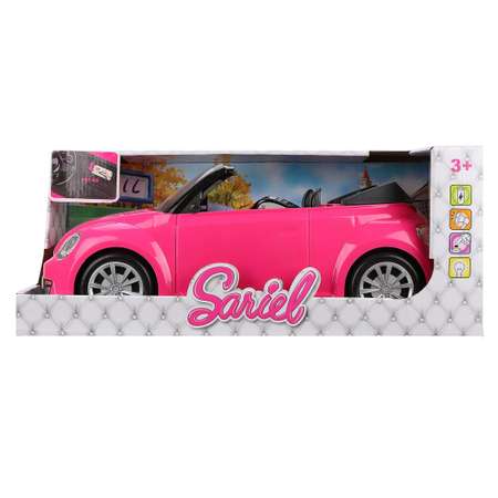 Машинка для куклы Наша Игрушка Кабриолет розовый 44 см со светозвуковыми эффектами