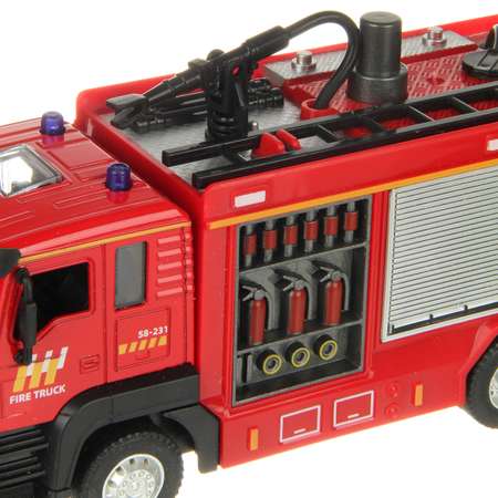 Пожарная машина Veld Co металлическая инерционная