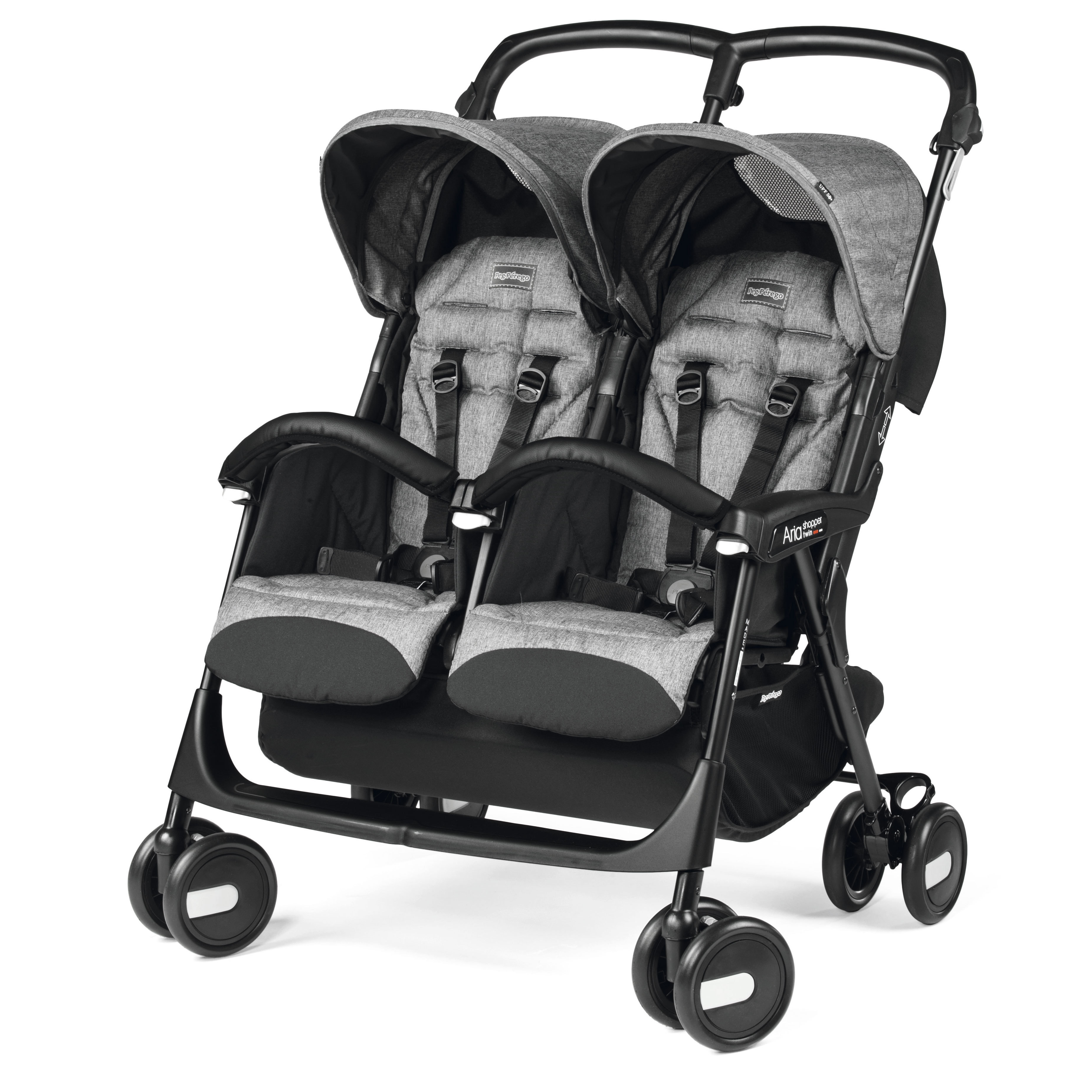 Коляска для двойни Peg-Perego Aria ShopTwin Cinder - фото 1