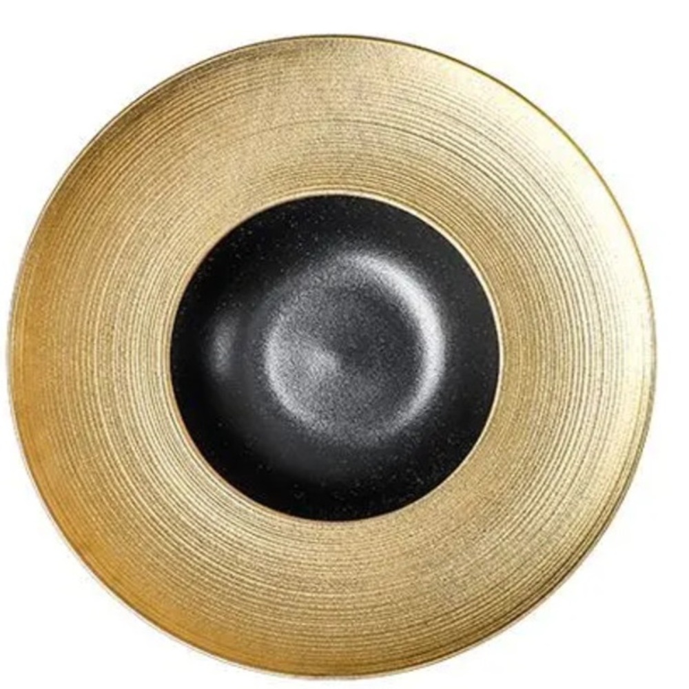 Набор тарелок ZDK Homium Bohemia 2шт цвет золото/черный D28см - фото 1
