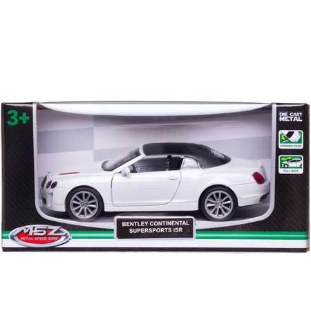 Автомобиль Abtoys Bentley MSZ 1:43 инерционный белый