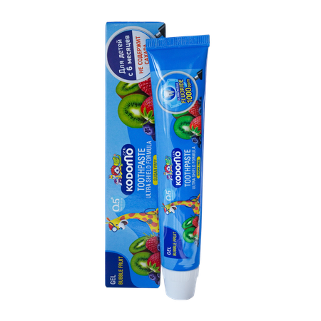 Зубная паста Lion Kodomo гелевая для детей с 6 месяцев с ароматом мультифрукта 40 г