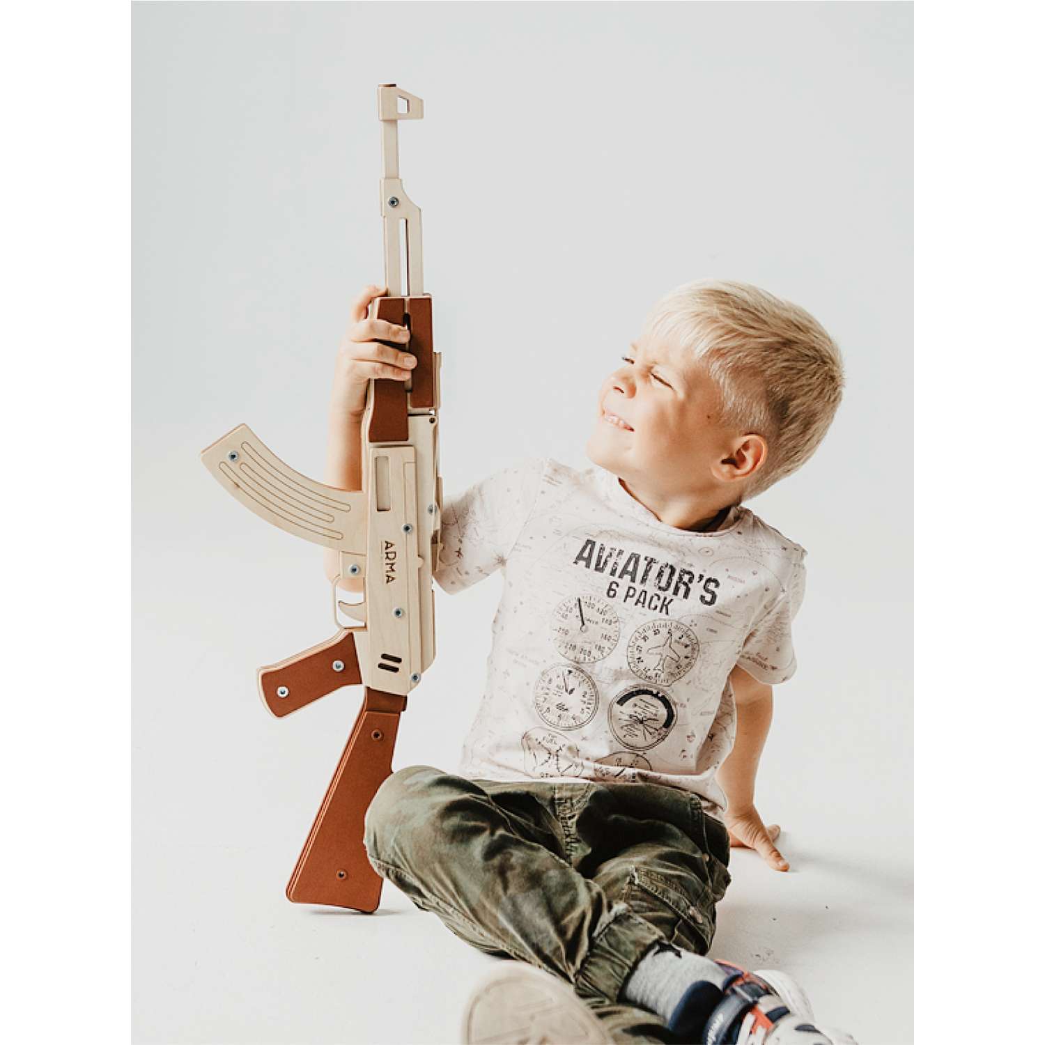 Резинкострел Arma.toys АК-47 фрагментарно окрашенный - фото 3