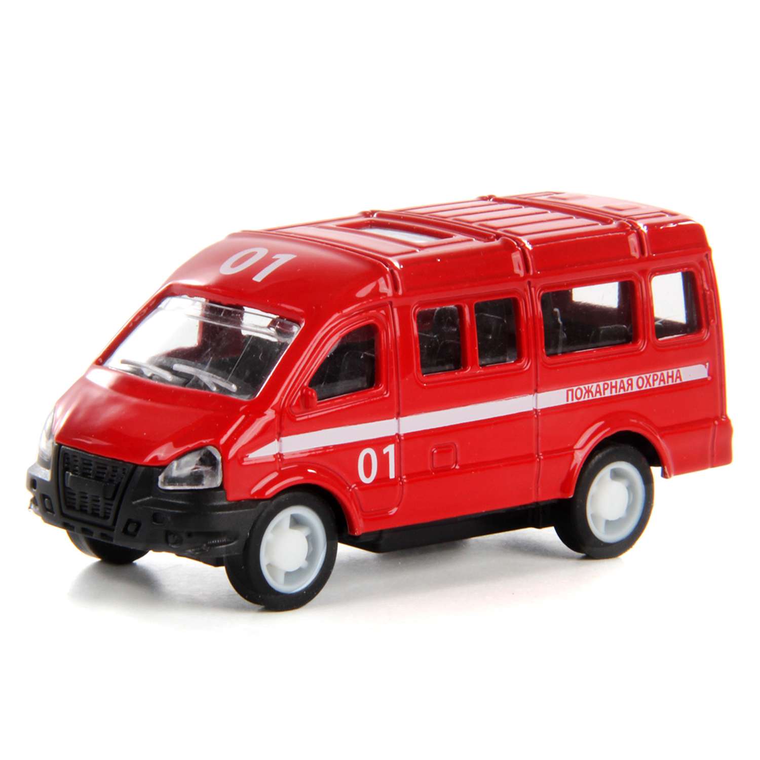 Машинка металлическая HOFFMANN 1:64 микроавтобус пожарная служба 124818 - фото 1