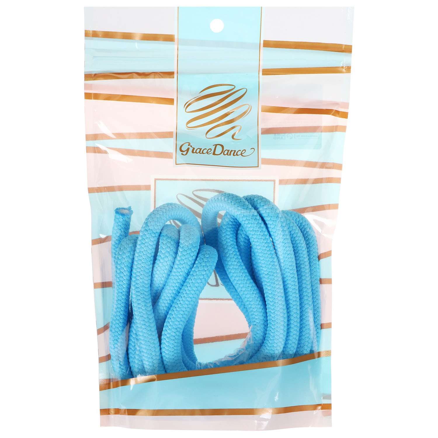 Скакалка Grace Dance гимнастическая утяжелённая. 3 м. 180 г. цвет голубой - фото 2