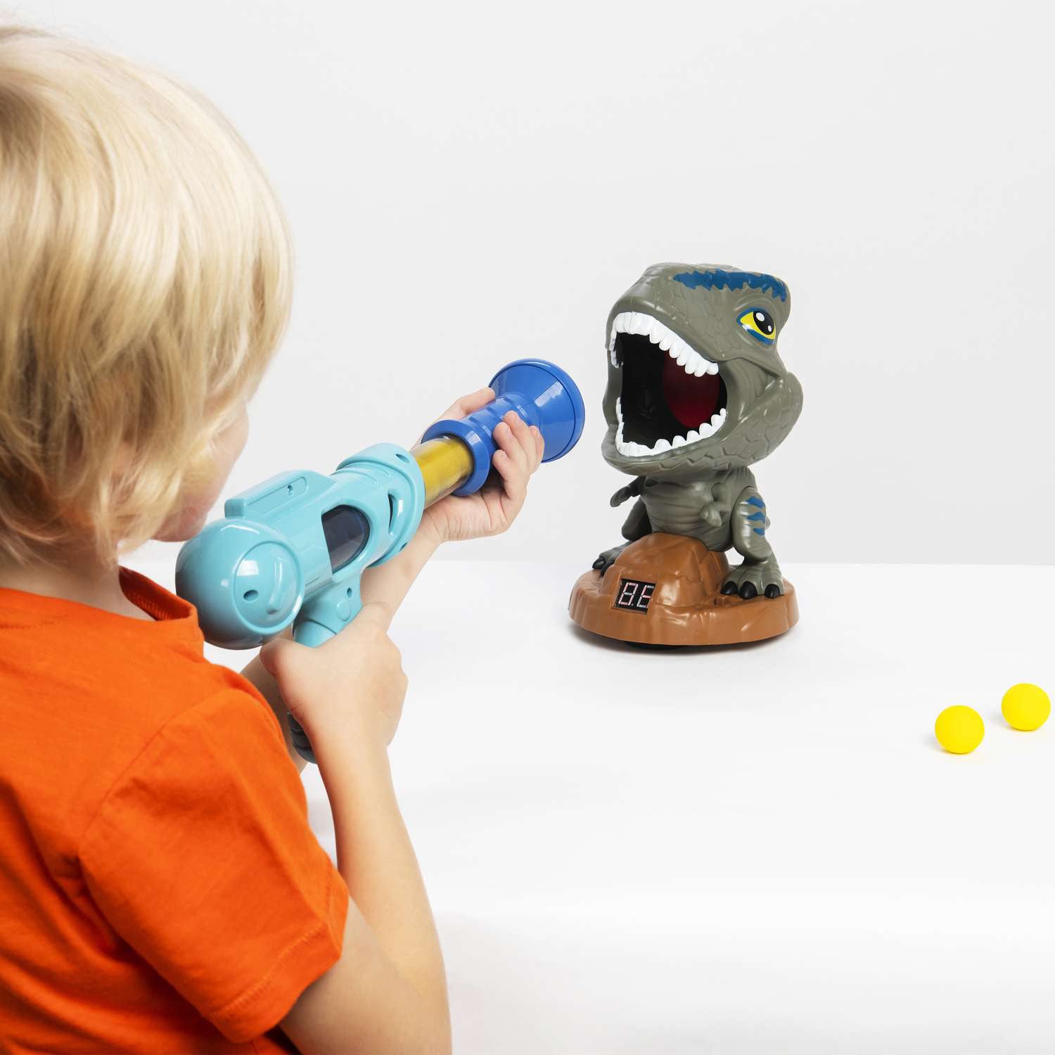 Интерактивная игрушка SHARKTOYS тир с мишенью и помповым пистолетом - фото 6