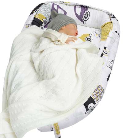 Матрас кокон-гнездо Amarobaby Twinkle Star Движение ABDM-61LB-Gd