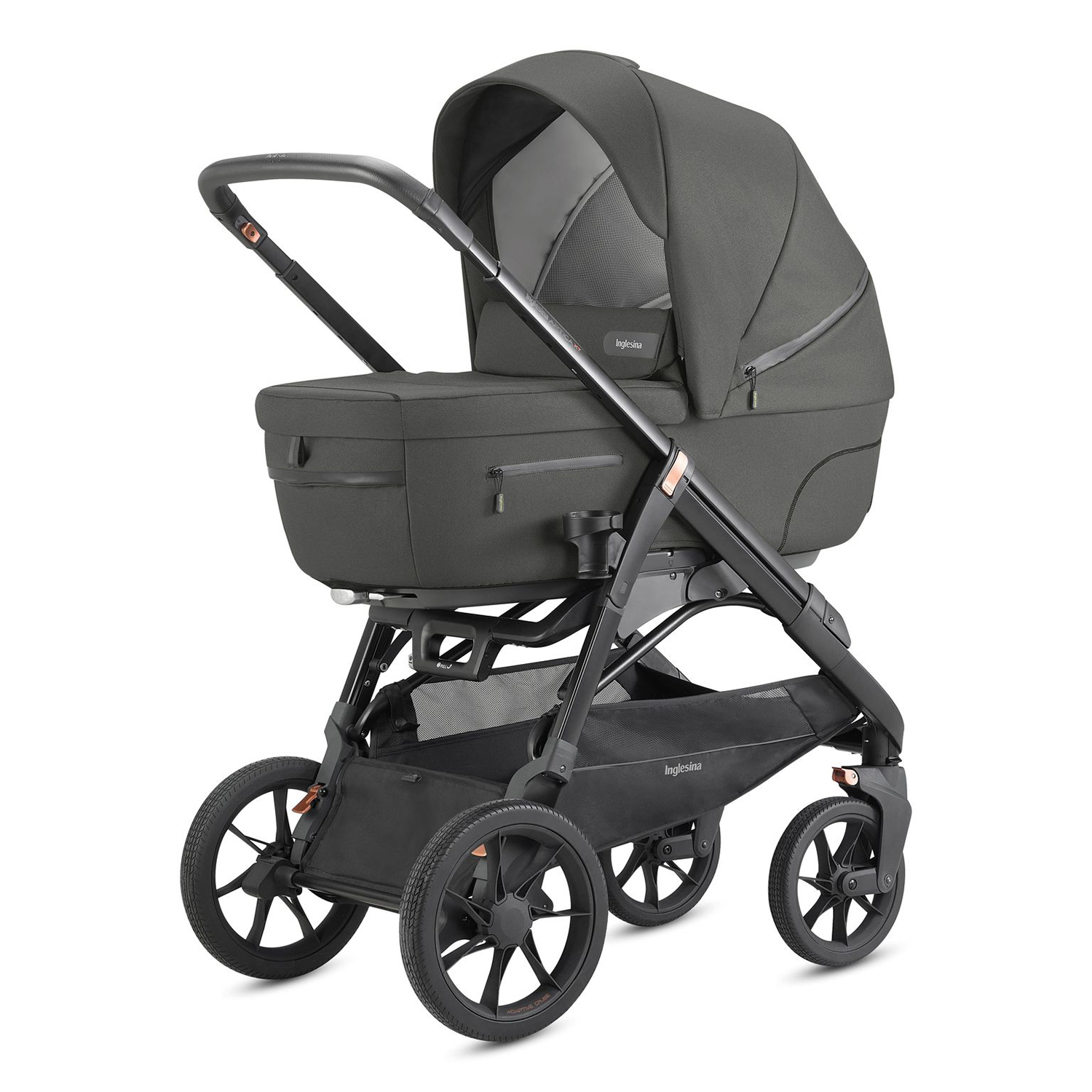 Коляска 2в1 Inglesina Aptica System Duo на шасси ApticaXT Charcoal Grey - фото 1