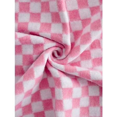 Одеяло Cabo Verde клетка розовая