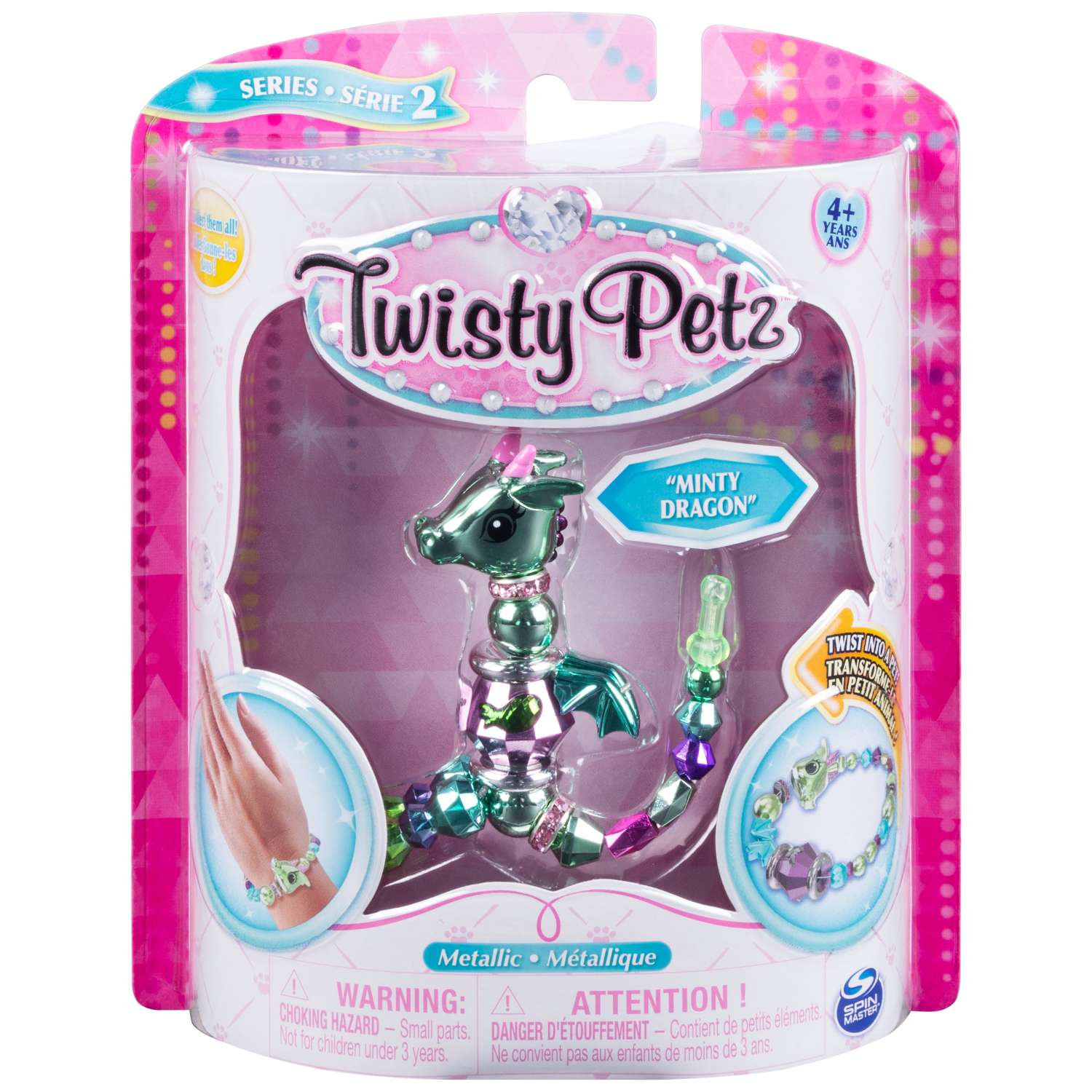 Набор Twisty Petz Фигурка-трансформер для создания браслетов Minty Dragon 6044770/20108107 - фото 1