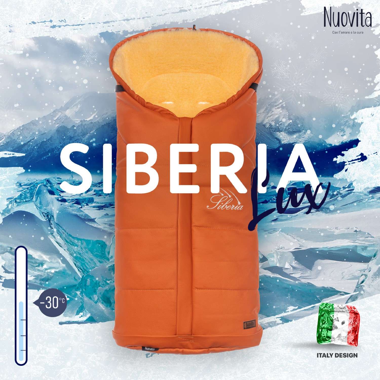 Конверт в коляску Nuovita Siberia Lux Pesco Оранжевый - фото 6
