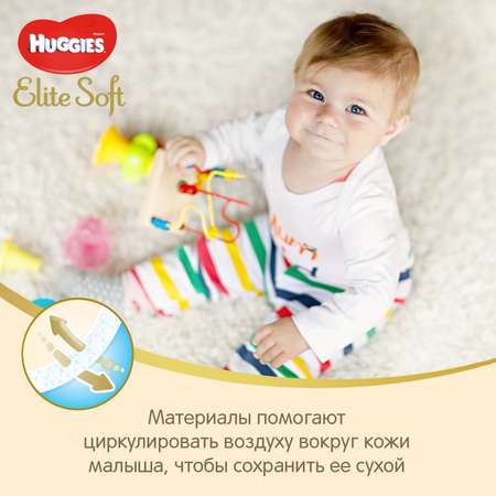 Подгузники Huggies Elite Soft 80 шт. 3 5-9 кг