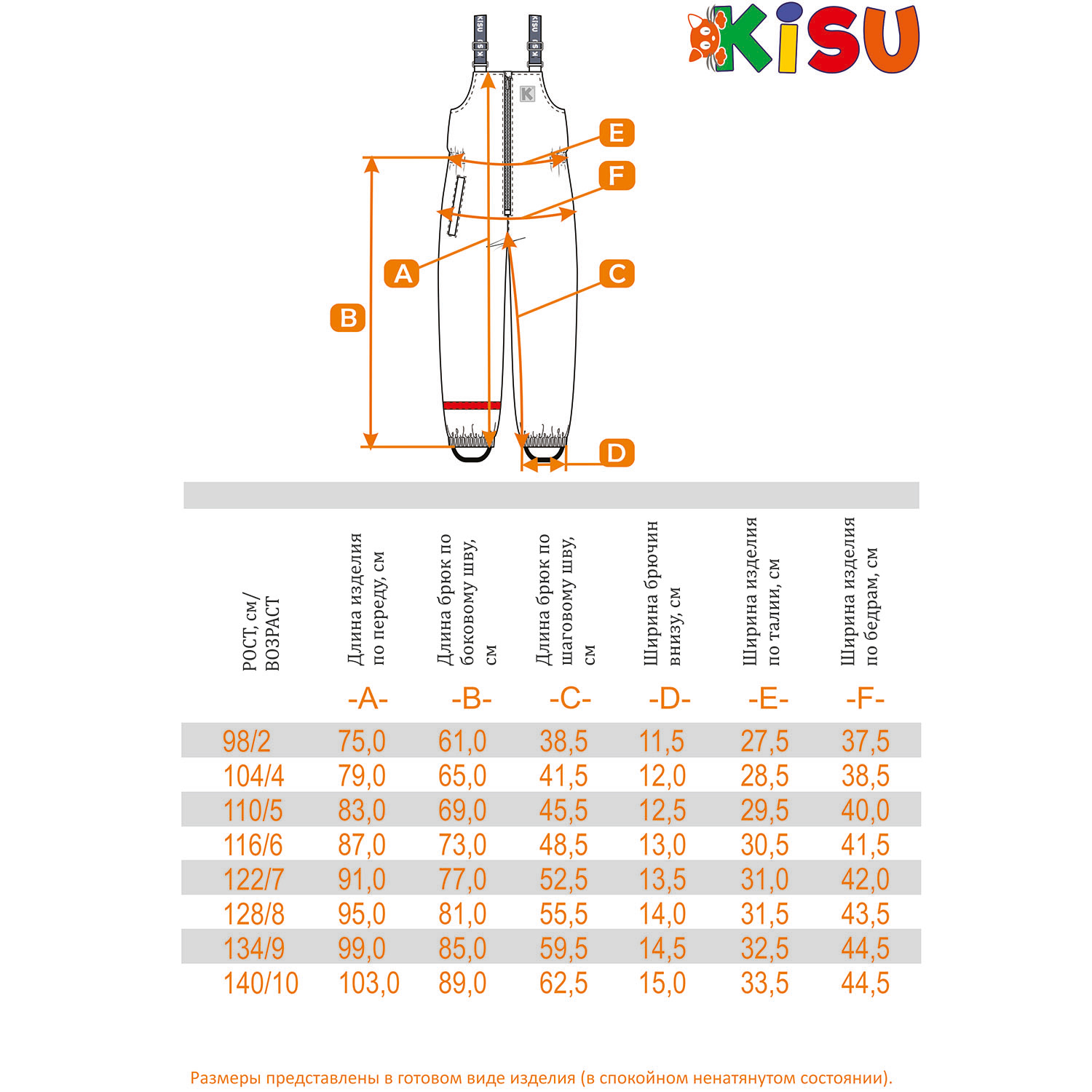 Полукомбинезон Kisu W23-30702/1201 - фото 4