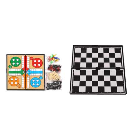 Лудо шашки шахматы 12x3x24 см Play market мультиколор