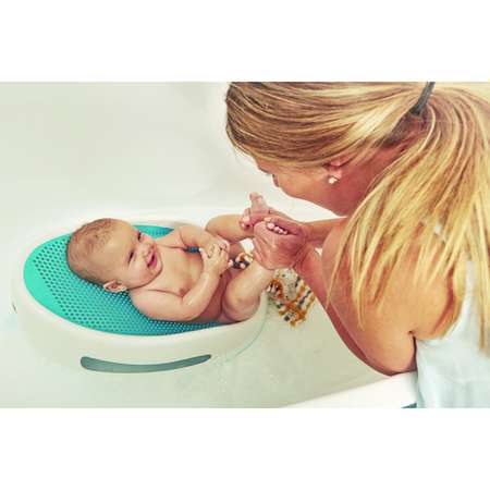 Лежачок-горка для купания детей Angelcare Bath Support голубой
