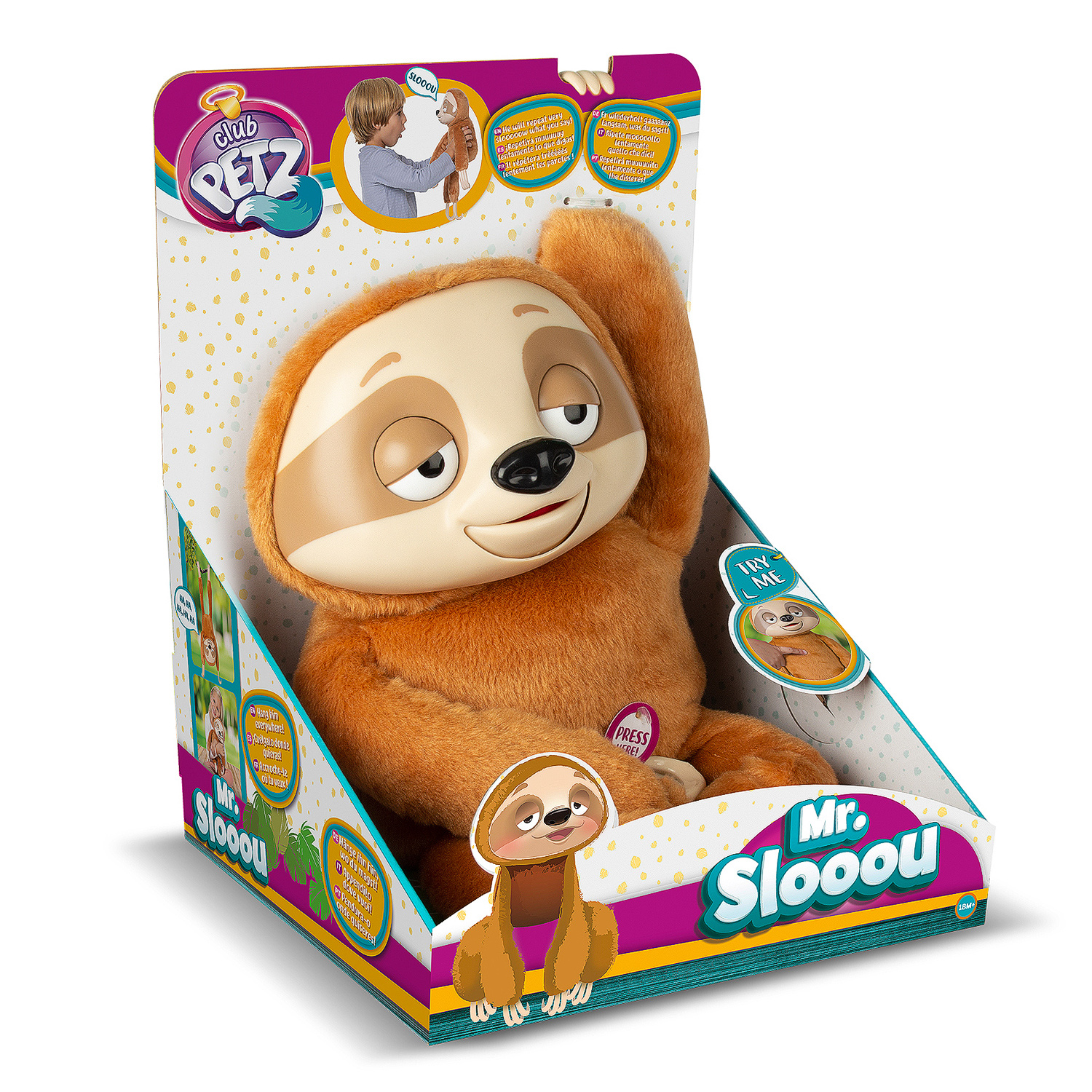 Игрушка интерактивная IMC Toys Ленивец Mr. Slooou - фото 2