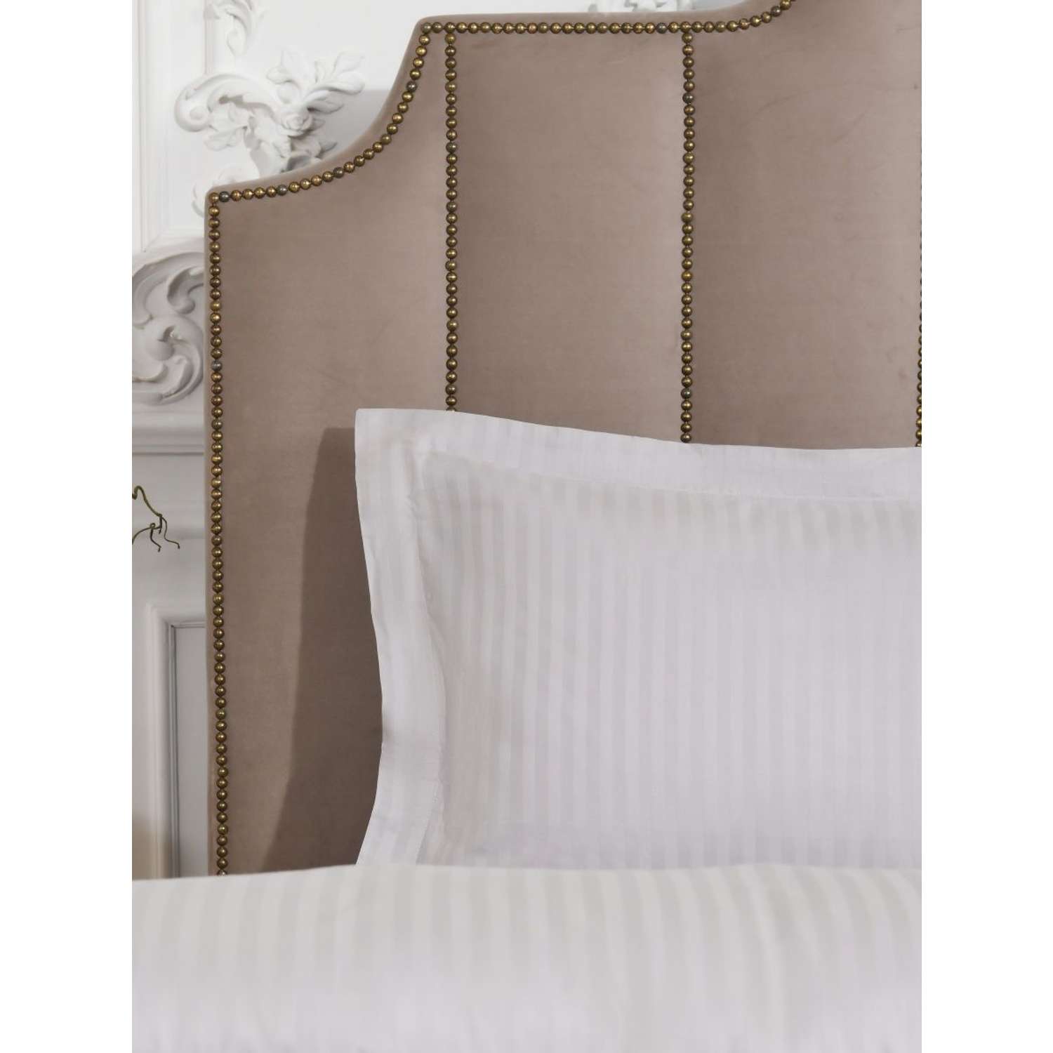 Постельное белье Arya Home Collection 1.5 спальное Отель 160х220 комплект сатин Серый - фото 6