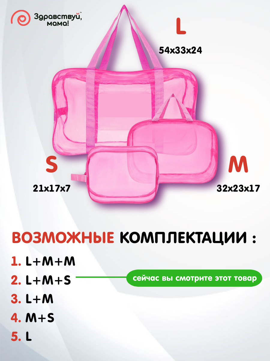 Сумка в роддом Здравствуй мама! Premium Quality 3 шт купить по цене 749 ₽ в  интернет-магазине Детский мир