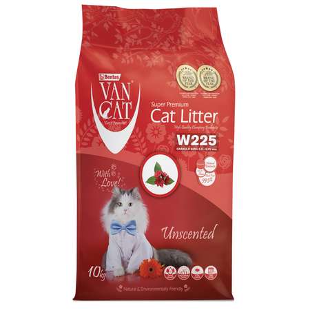 Наполнитель для кошек Van Cat Natural комкующийся натуральный 10кг