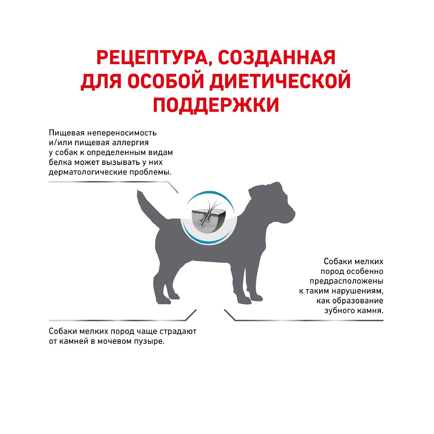 Корм для собак ROYAL CANIN Hypoallergenic HDS24 малых пород с пищевой аллергией 1кг - фото 2