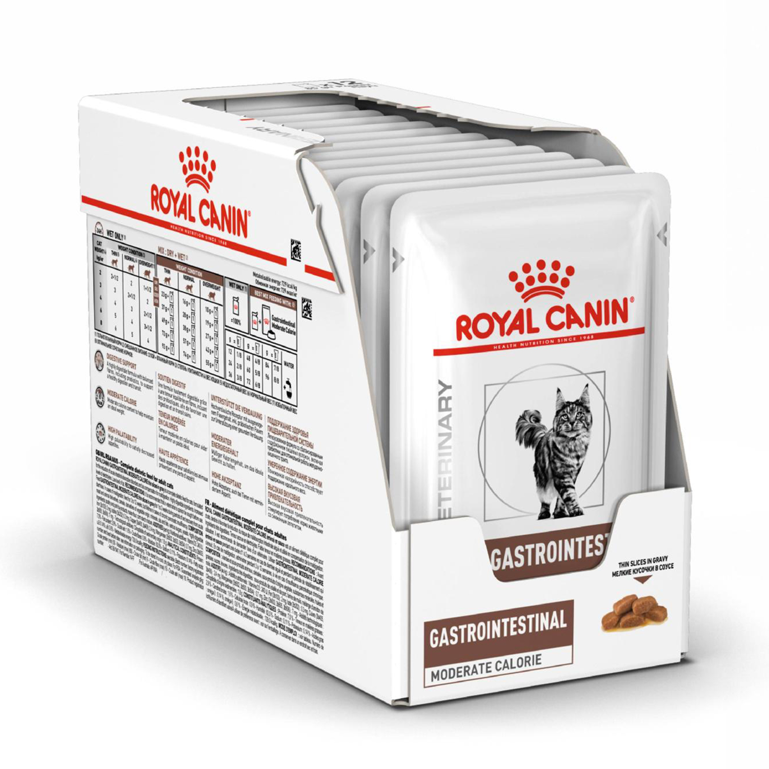 Корм для кошек ROYAL CANIN Gastro Intestinal Moderate Calorie пауч 85г - фото 10