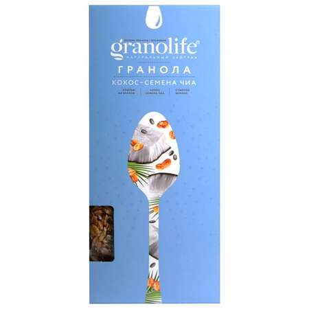 Гранола Granolife кокос-семена чиа 400г