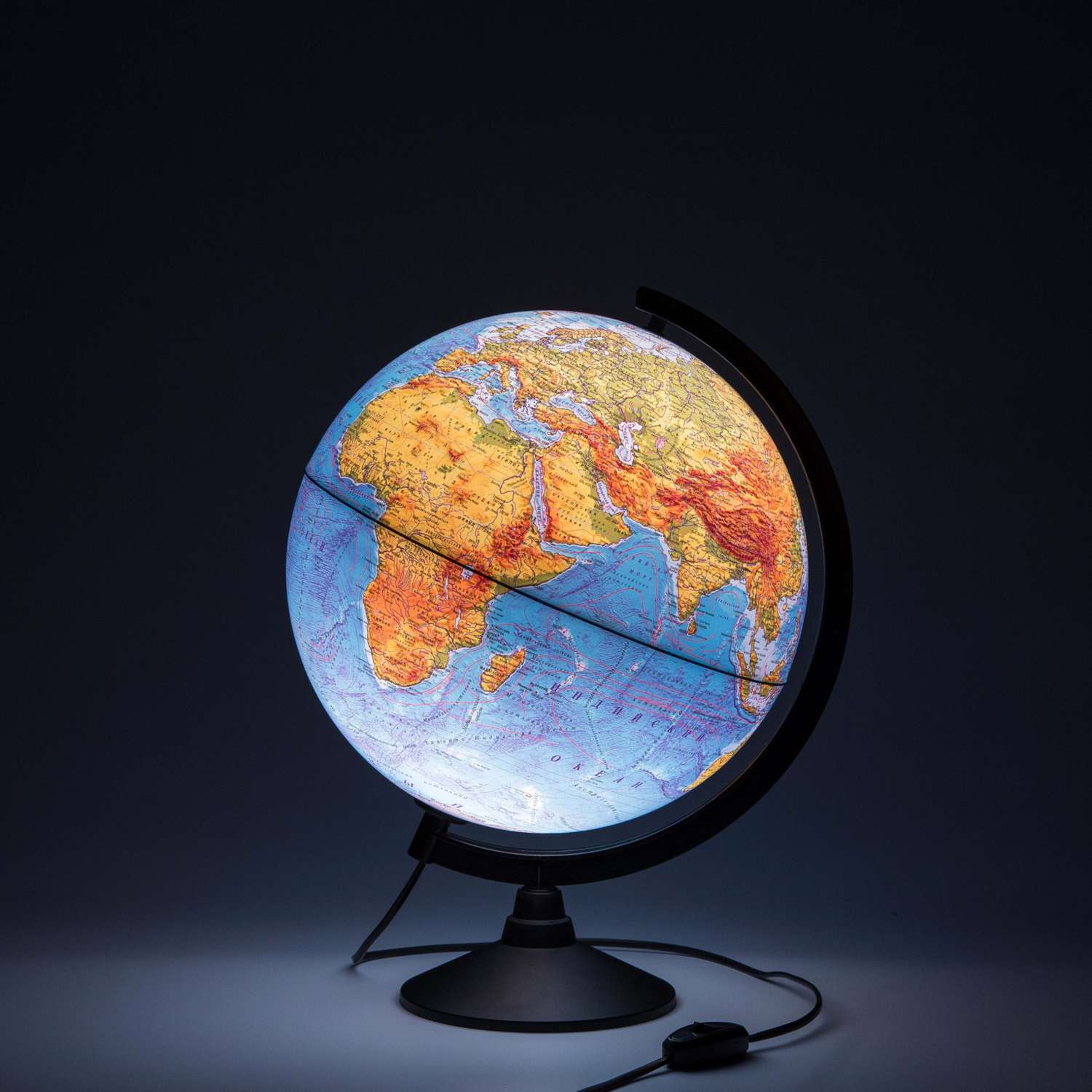 Глобус Globen Земли физический с LED-подсветкой диаметр 32 см - фото 3