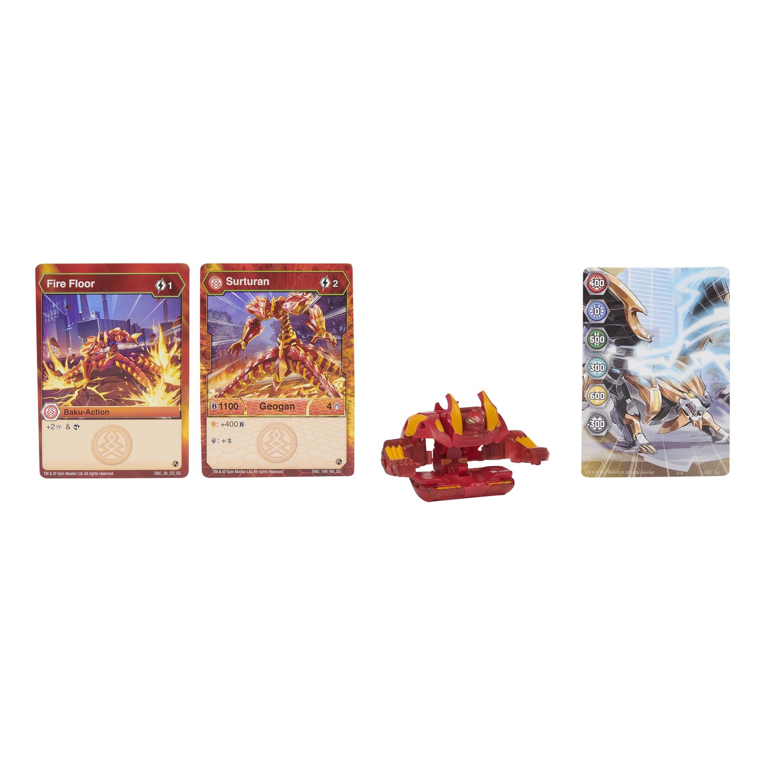 Фигурка-трансформер Bakugan Геоган S3 Surtr Red 6059850/20129004 - фото 1