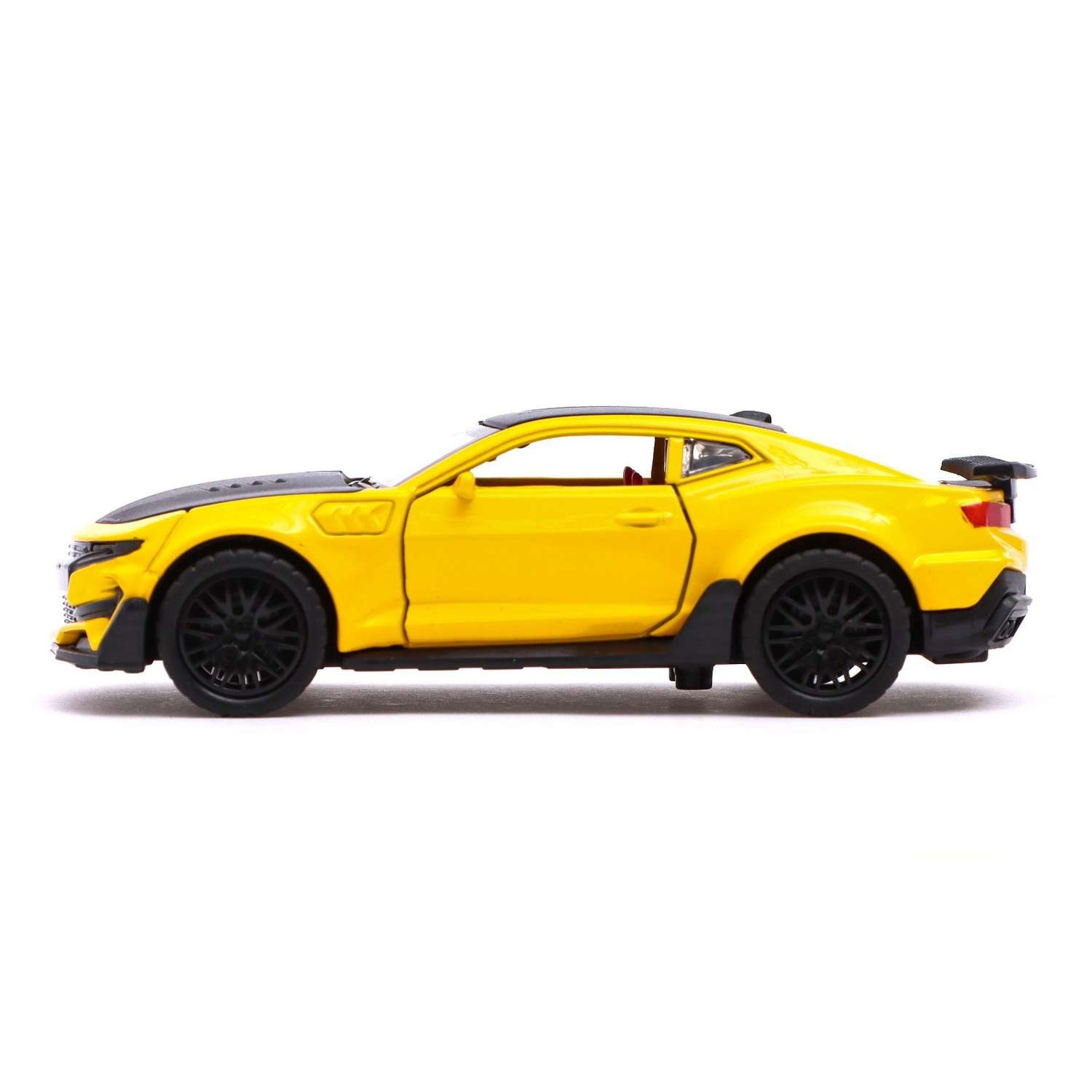 Машина Автоград металлическая «Спорт» инерция открываются двери багажник цвет жёлтый 7188627 - фото 2