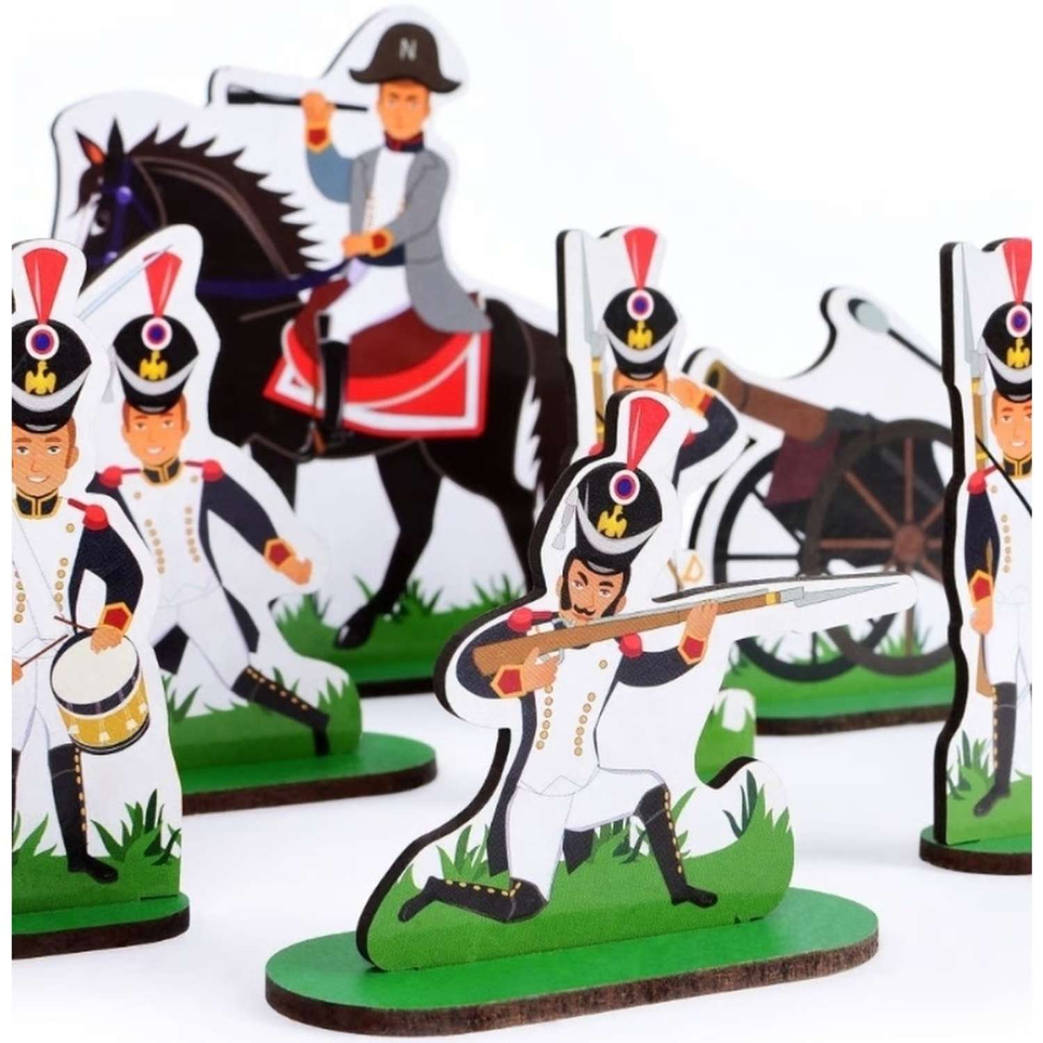 Набор деревянных солдатиков Leader Наполеон 14 фигурок 39 предметов - фото 4