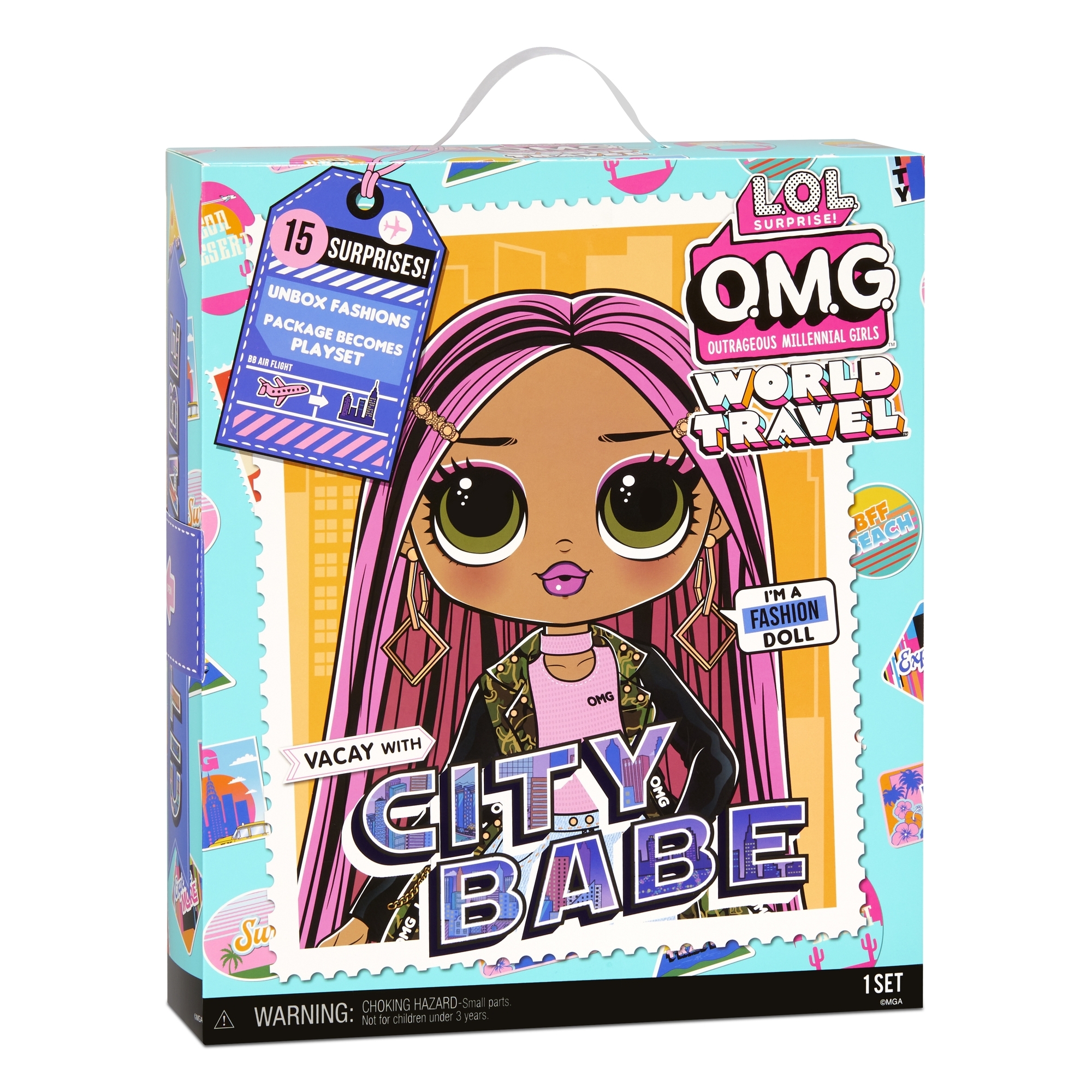 Кукла L.O.L. Surprise! OMG Travel Doll City Babe 76587EUC купить по цене  1999 ₽ в интернет-магазине Детский мир