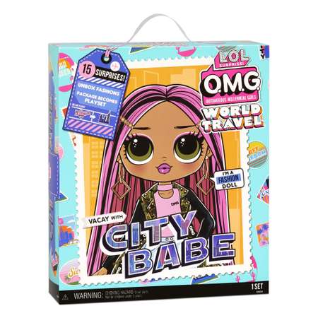 Кукла L.O.L. Surprise! OMG Travel Doll City Babe 76587EUC