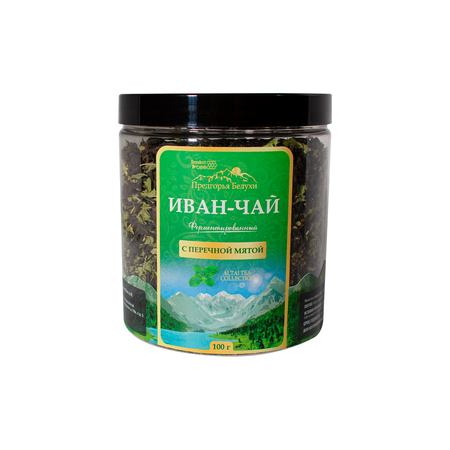 Напиток чайный Предгорья Белухи Иван-чай ферментированный с перечной мятой 100г