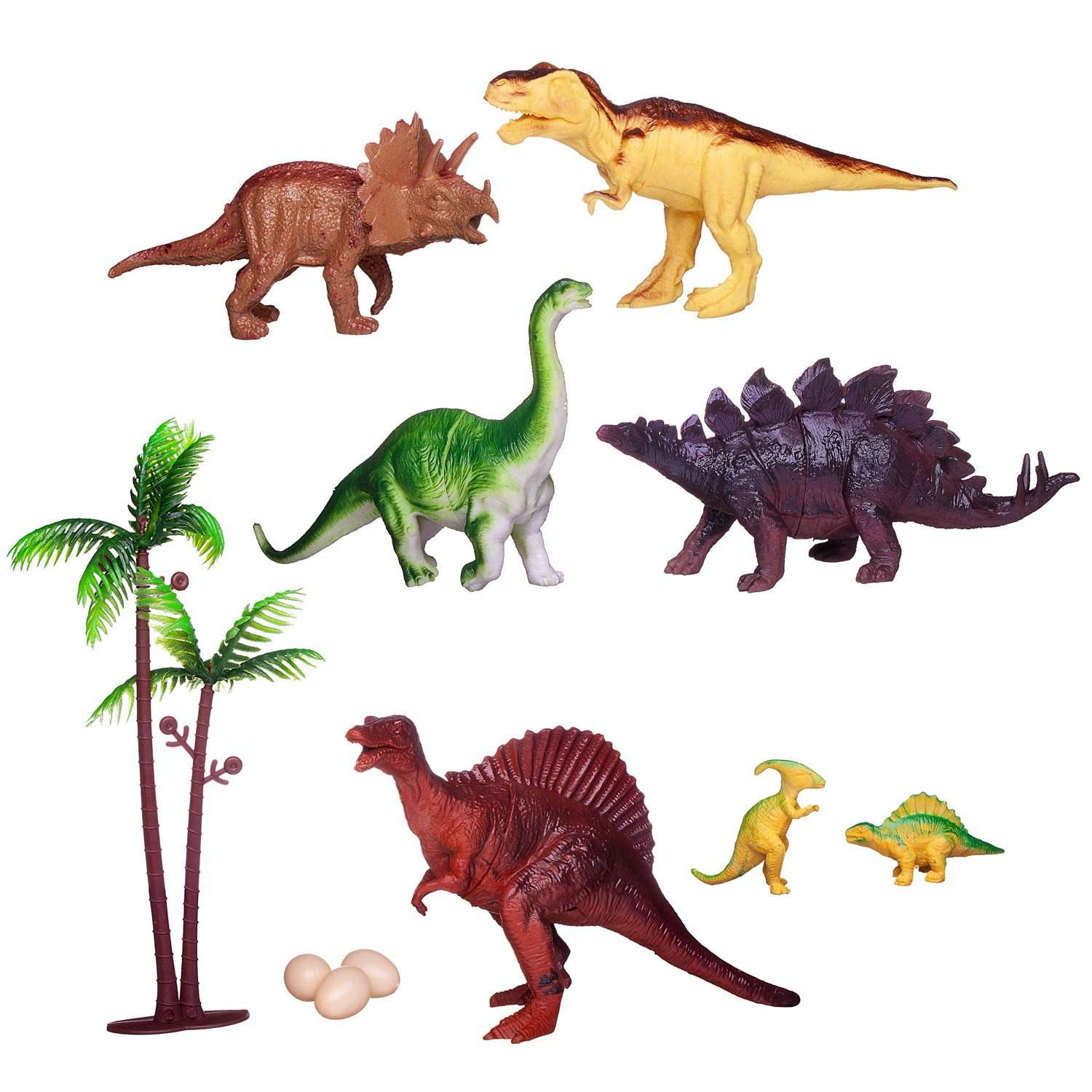 Игровой набор ABTOYS Юный натуралист Фигурки динозавров 7 штук - фото 1