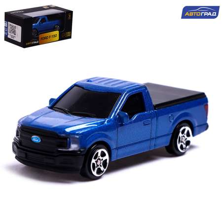 Машина Автоград металлическая FORD F-150. 1:64. цвет синий