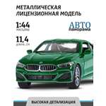 Машинка металлическая АВТОпанорама игрушка детская BMW M850i Coupe 1:44 зеленый