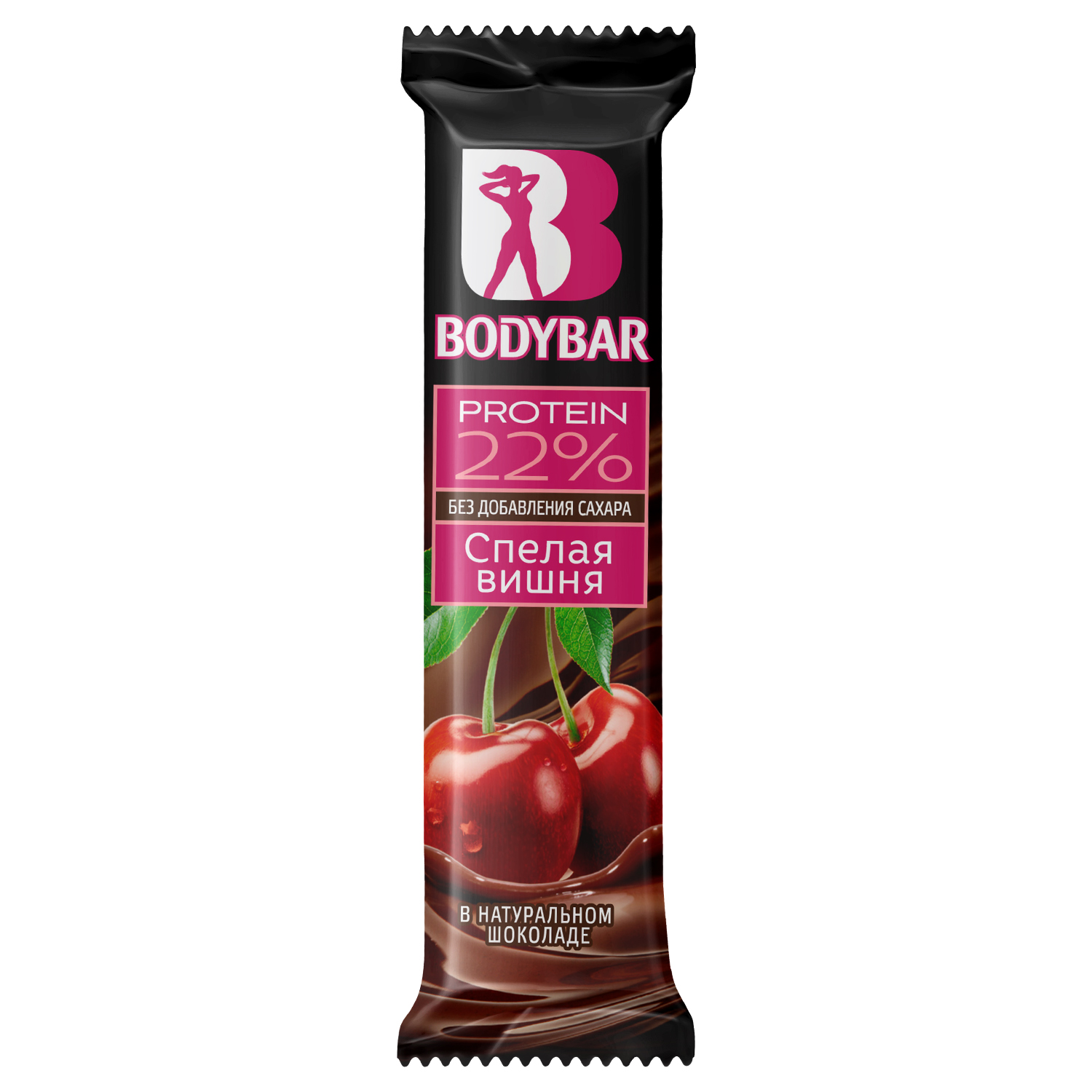 Батончик BodyBar протеиновый спелая вишня в горьком шоколаде 50г - фото 1