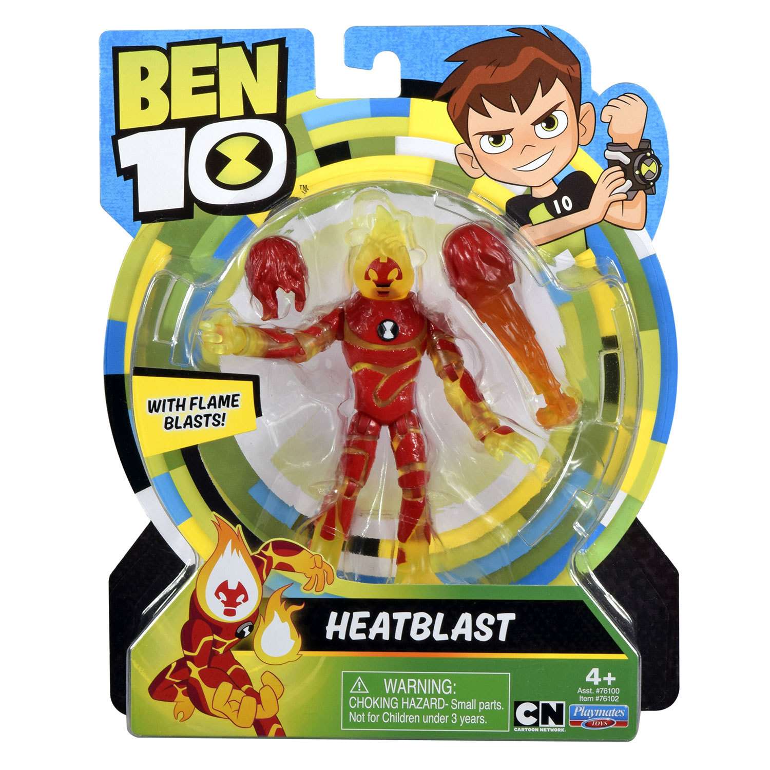 Фигурка Ben10 Человек-огонь 76102 купить по цене 1190 ₸ в интернет-магазине  Детский мир