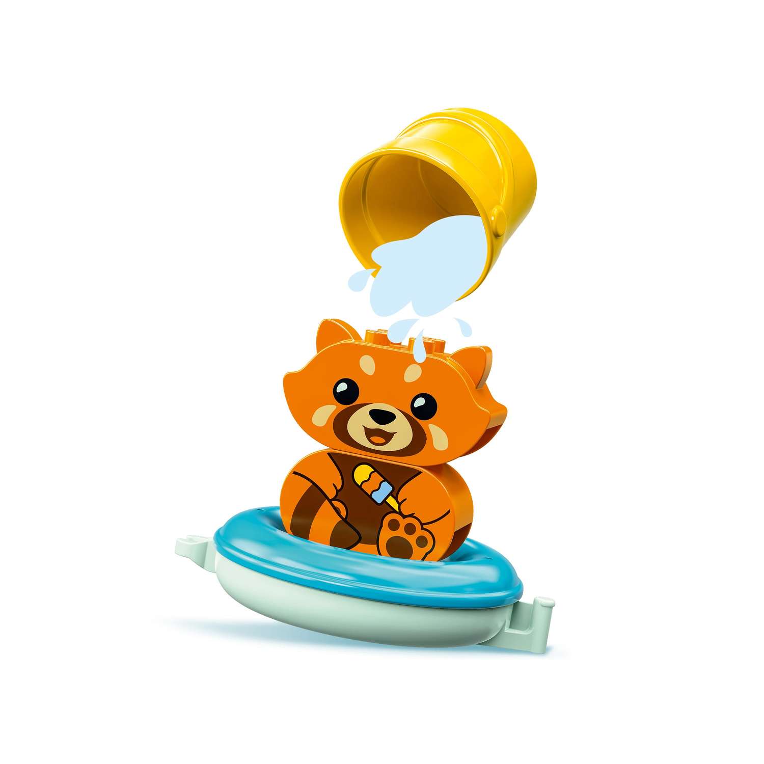 Конструктор LEGO Duplo Bath Time Fun Floating Приключения в ванной Красная панда на плоту - фото 2