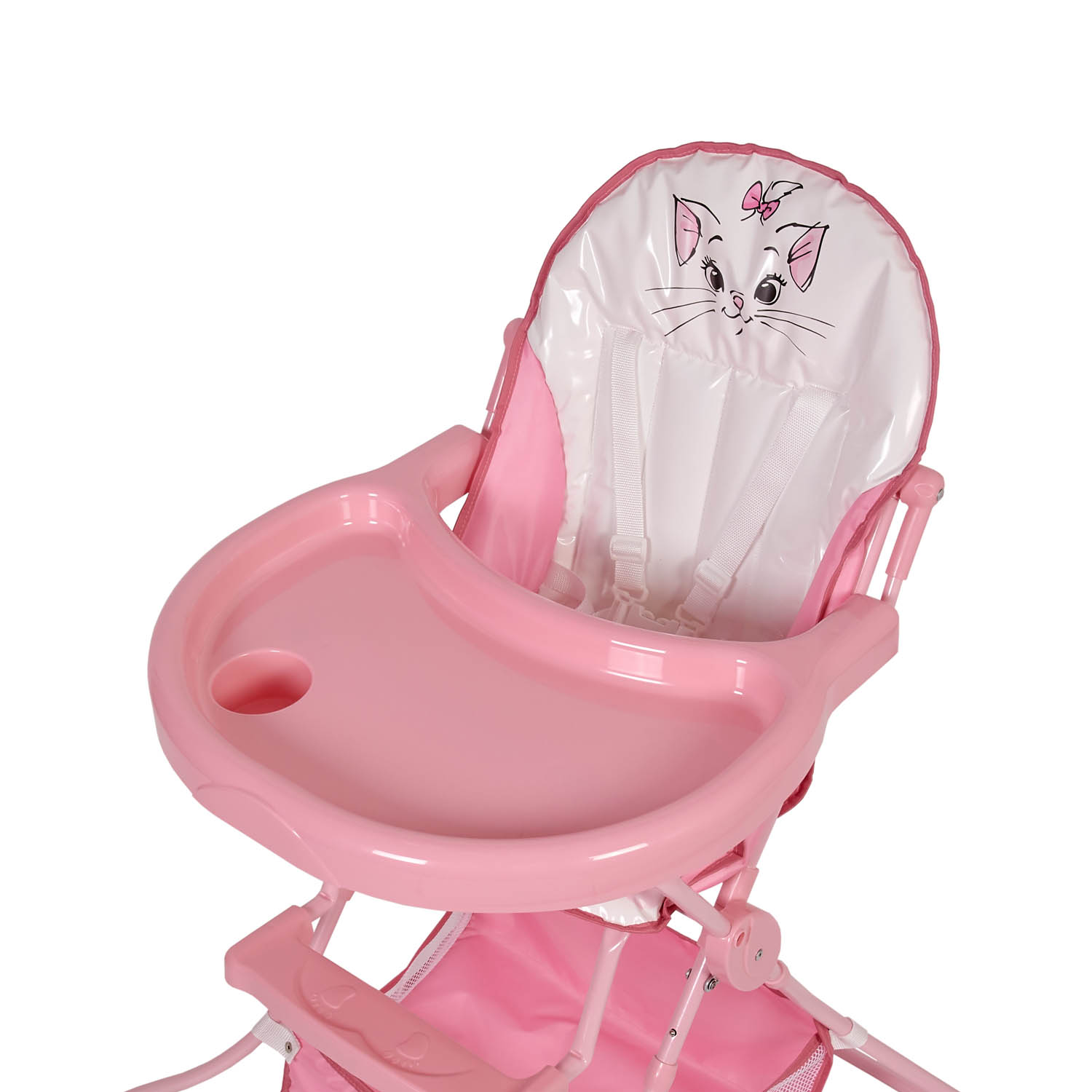 Стул для кормления Polini kids Disney baby 252 Кошка Мари Розовый - фото 16