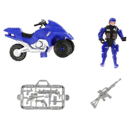 Игровой набор Играем Вместе С оружием полиция с мотоциклом 302620
